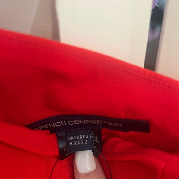 NWT french connection red one shoulder dress - Picture 3 of 4